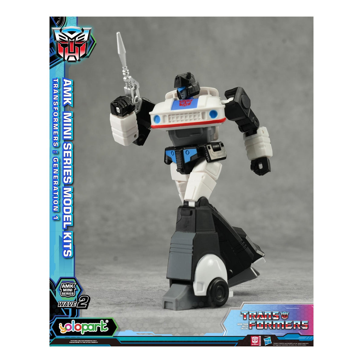 YOLOPARK Transformers G1 AMK Mini Series Wave 2 Prowl Model Kit 11cm