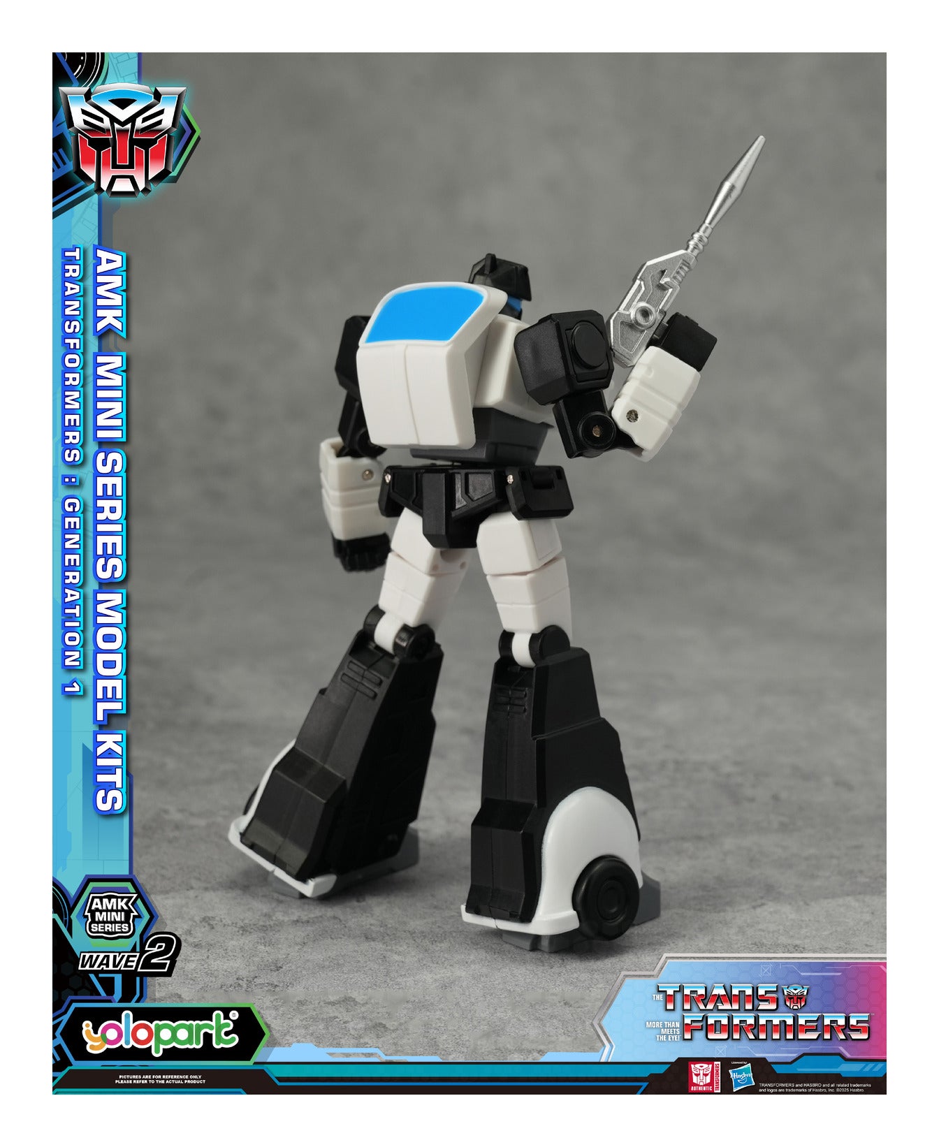 YOLOPARK Transformers G1 AMK Mini Series Wave 2 Prowl Model Kit 11cm