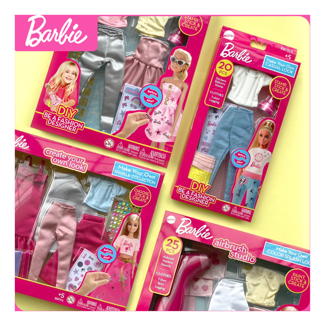 Barbie Make Your Own Urban & Chic Outfit Set – 80 Pieces