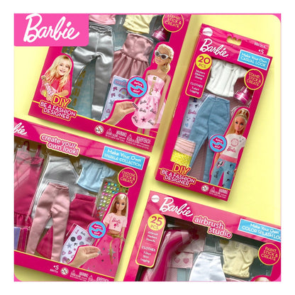 Barbie Make Your Own Outfit Sparkle Collection 130-Piece Fashion Design Set