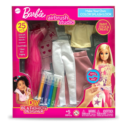 Barbie DIY Airbrush Studio Colour Splash Look Fashion Kit