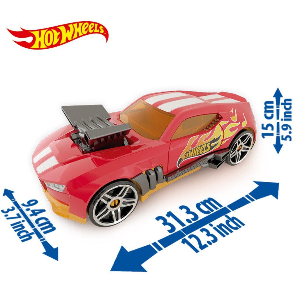 Hot Wheels 2-in-1 Race N Haul Storage Case Red