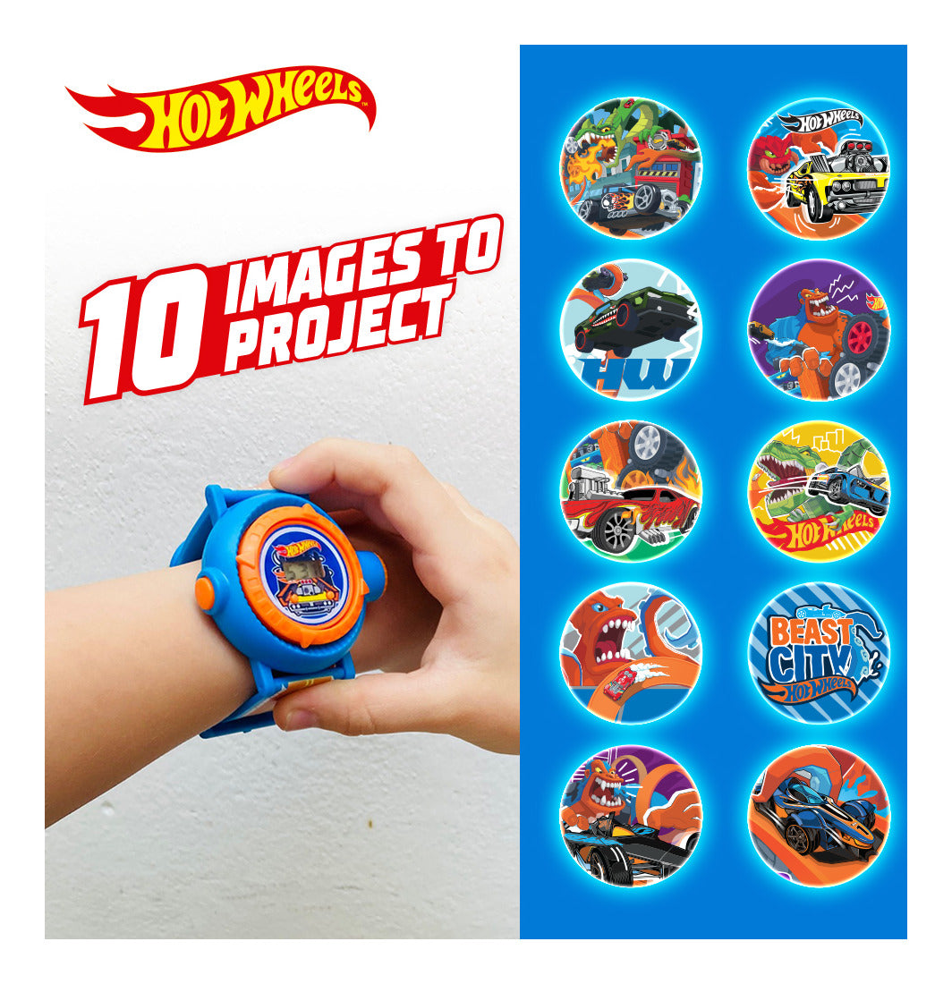 Hot Wheels Projector LCD Watch With 10 Diff Images