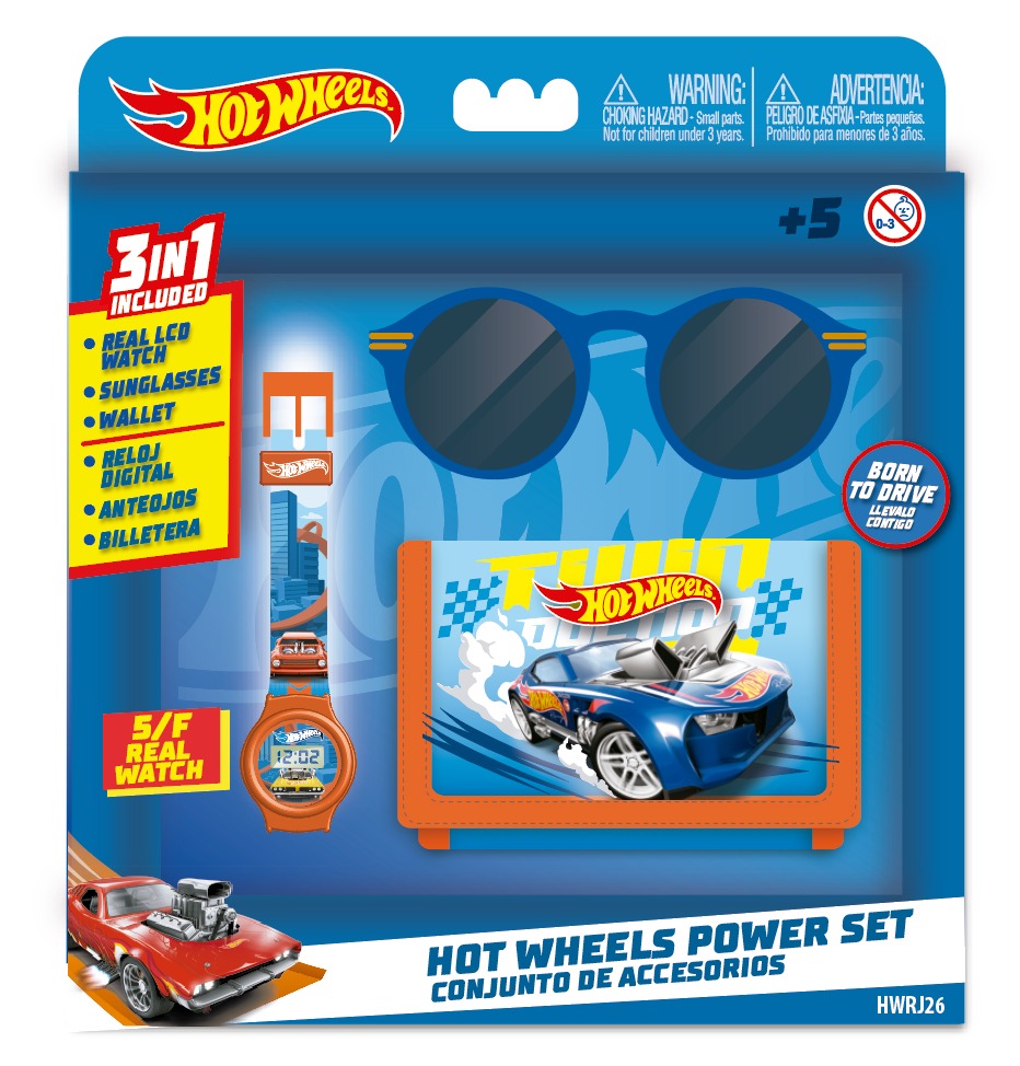 Hot Wheels Watch Wallet & Sunglasses Gift Set