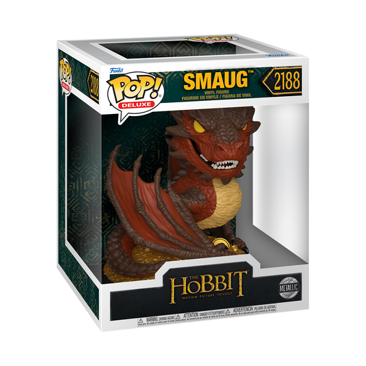 Funko Pop! Deluxe The Hobbit Smaug Metallic Vinyl Figure