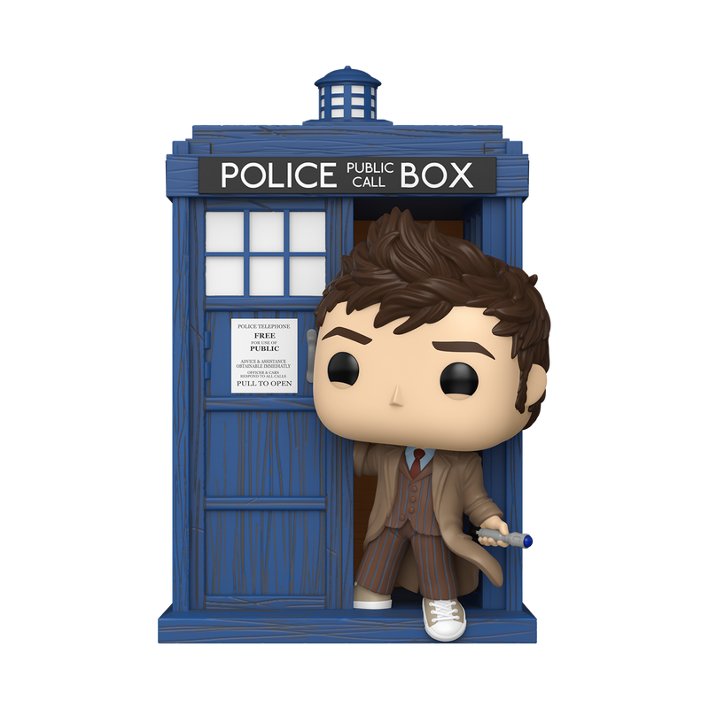 Funko Pop! Rides Deluxe Doctor Who TARDIS with Tenth Doctor Vinyl Figure