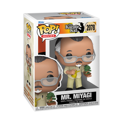 Funko Pop! Movies The Karate Kid Mr. Miyagi with Bonsai Tree Vinyl Figure #2078
