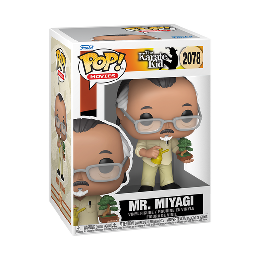 Funko Pop! Movies The Karate Kid Mr. Miyagi with Bonsai Tree Vinyl Figure #2078