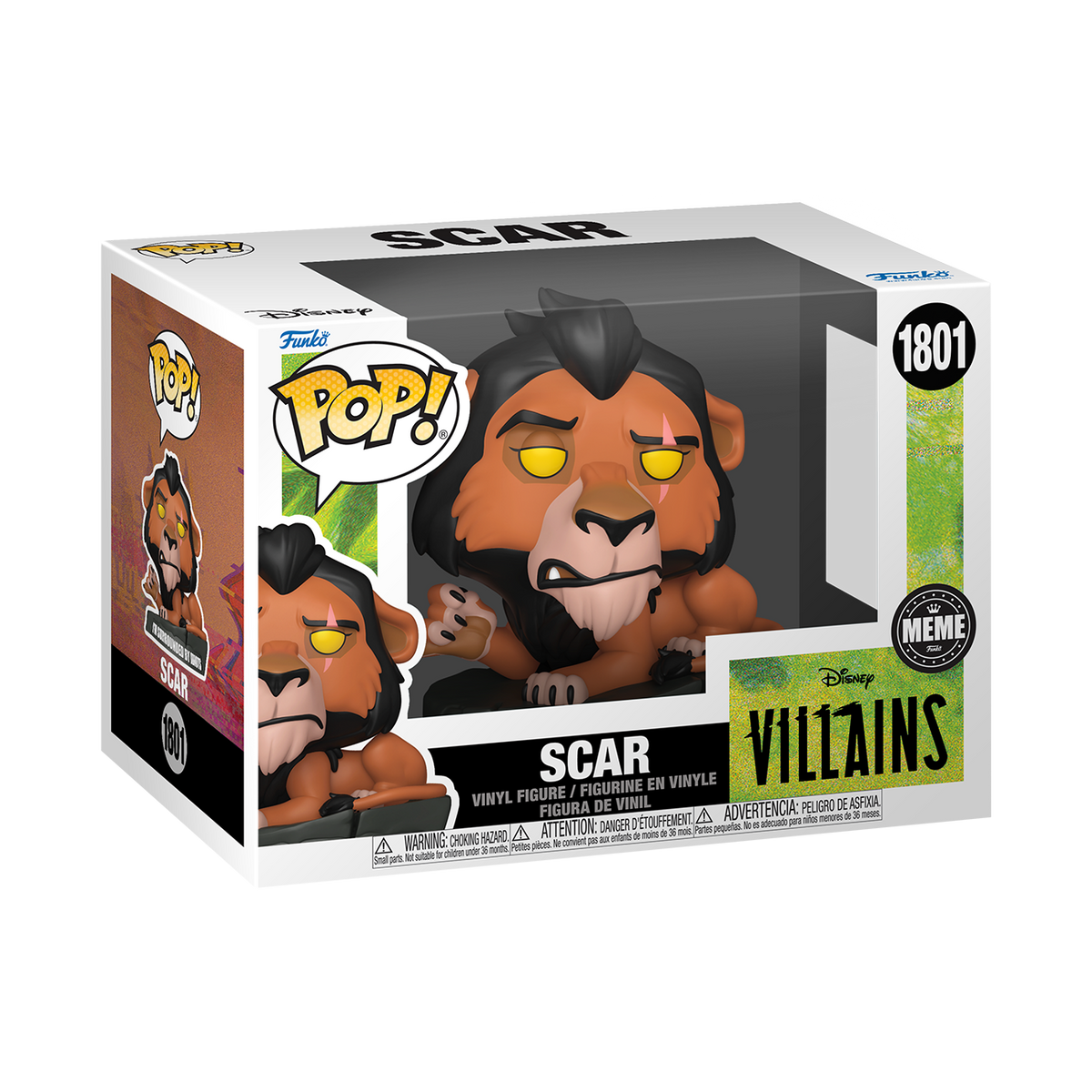 Funko Pop! Disney Villains The Lion King Scar Meme Vinyl Figure #1801