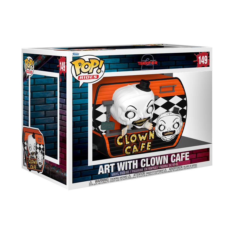 Funko Pop! Rides Deluxe Terrifier Art with Clown Café Vinyl Figure #149