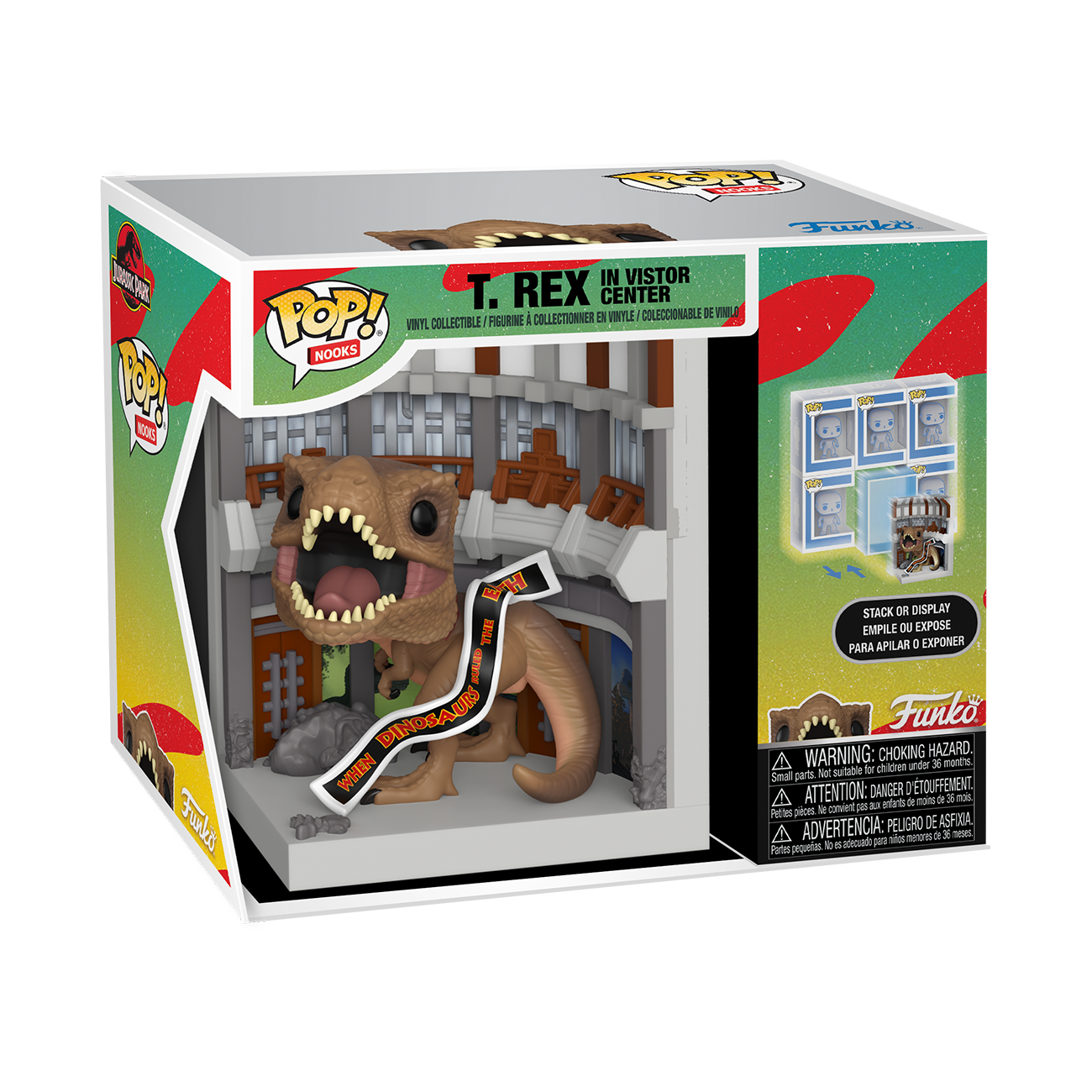 Funko Pop! Nooks Jurassic Park T. Rex in Visitor Center Vinyl Diorama