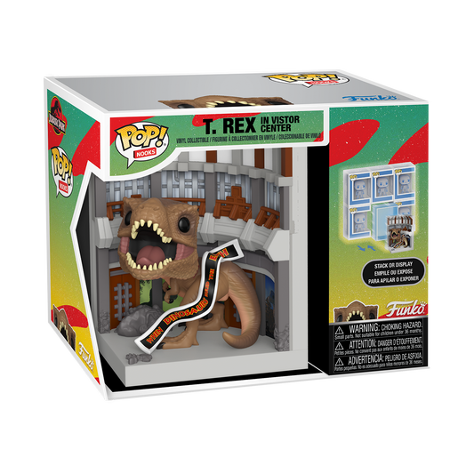 Funko Pop! Nooks Jurassic Park T. Rex in Visitor Center Vinyl Diorama