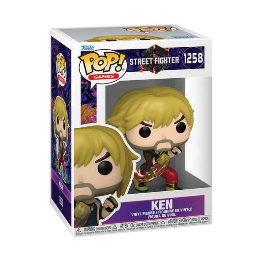 Funko Pop! Games Street Fighter 6 Ken Vinyl Figure #1258