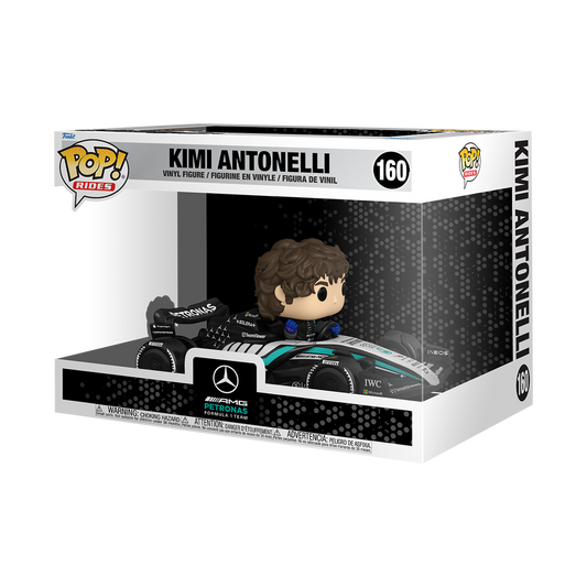 Funko Pop! Rides Super Deluxe Mercedes-AMG Petronas Kimi Antonelli in Racing Car #160