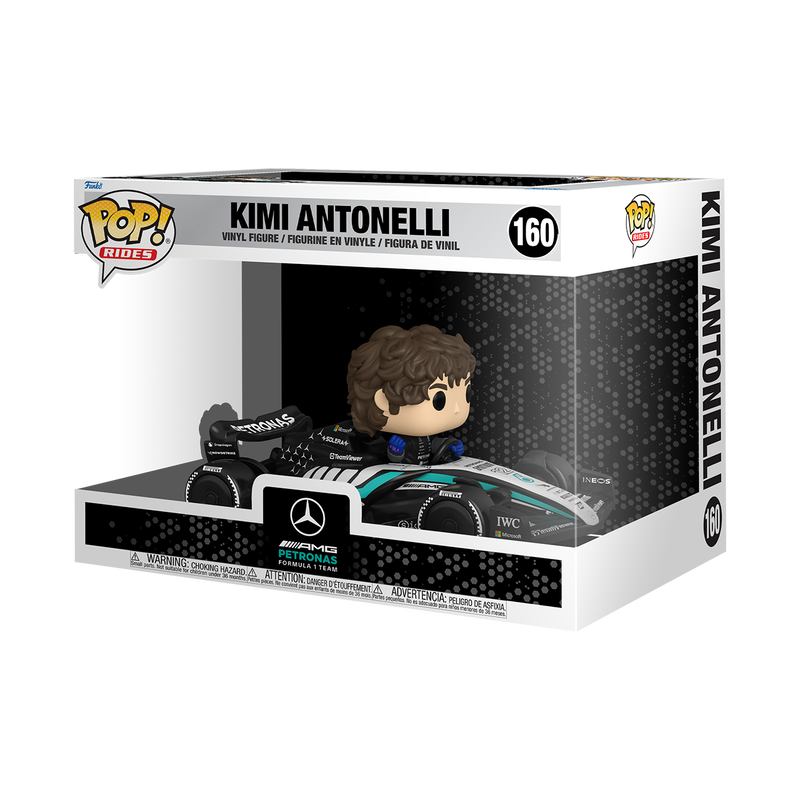 Funko Pop! Rides Super Deluxe Mercedes-AMG Petronas Kimi Antonelli in Racing Car #160