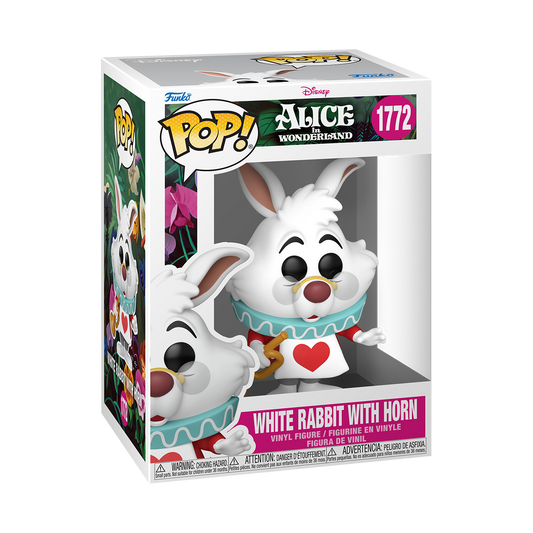Funko Pop! Disney Alice in Wonderland White Rabbit with Horn Vinyl Figure #1772