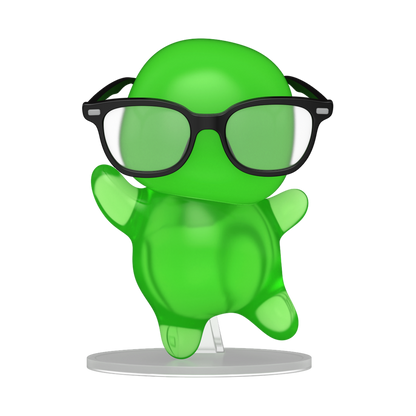Funko Pop! Disney Flubber with Glasses Translucent Vinyl Figure