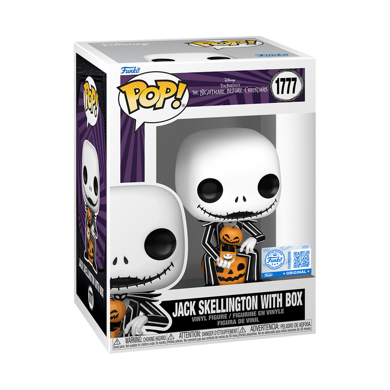 Funko Pop! Disney The Nightmare Before Christmas Jack Skellington with Box Vinyl Figure #1777
