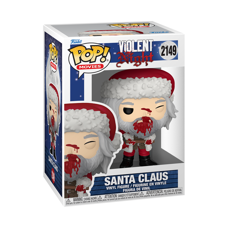 Funko Pop! Movies Violent Night Santa Claus with Skullcrusher (Bloody) #2149
