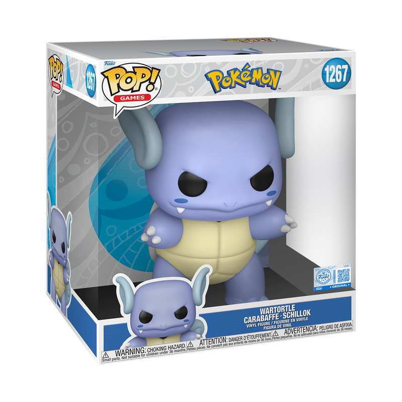 Funko Pop! Jumbo Pokémon Wartortle Vinyl Figure #1267