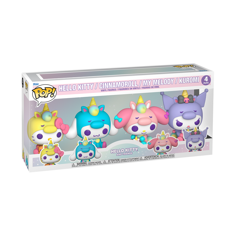 Funko Pop! Sanrio Hello Kitty & Friends Unicorn Outfit Vinyl Figure 4-Pack