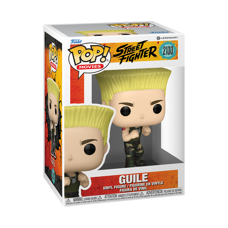Funko Pop! Movies Street Fighter Guile Vinyl Figure #2100