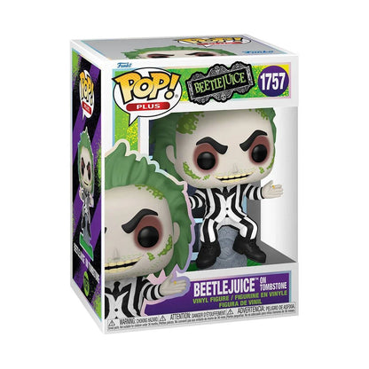 Funko Pop! Vinyl Plus Beetlejuice on Tombstone (Glow)