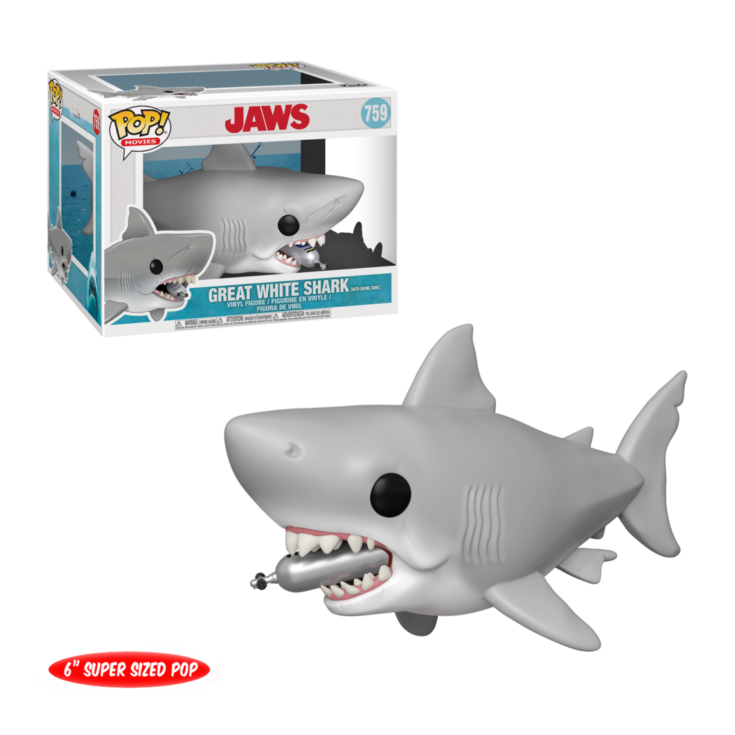 Funko Pop! Super 6in - Jaws - Jaws w/Diving Tank