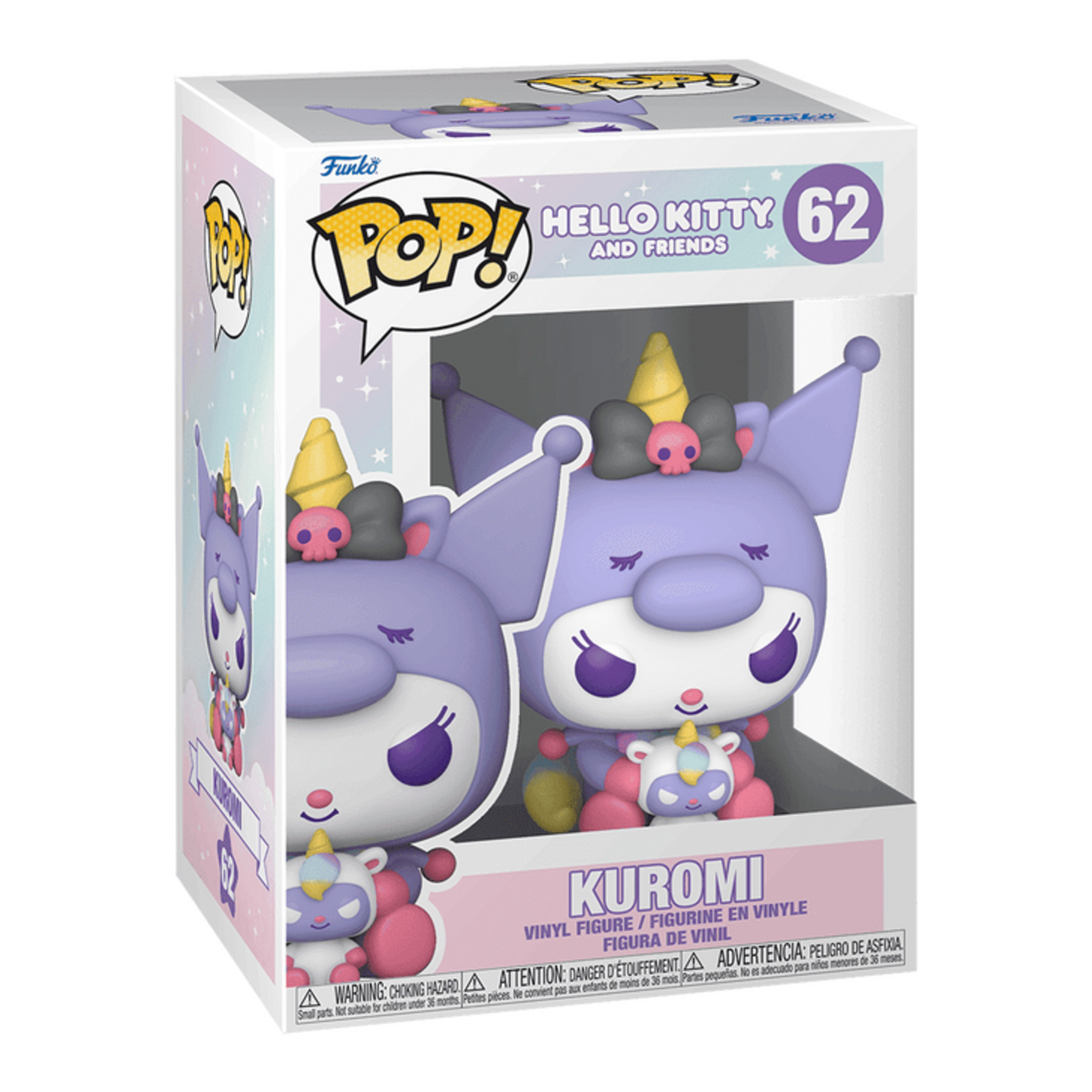 Funko Pop! Sanrio Hello Kitty Kuromi Unicorn Vinyl Figure #62