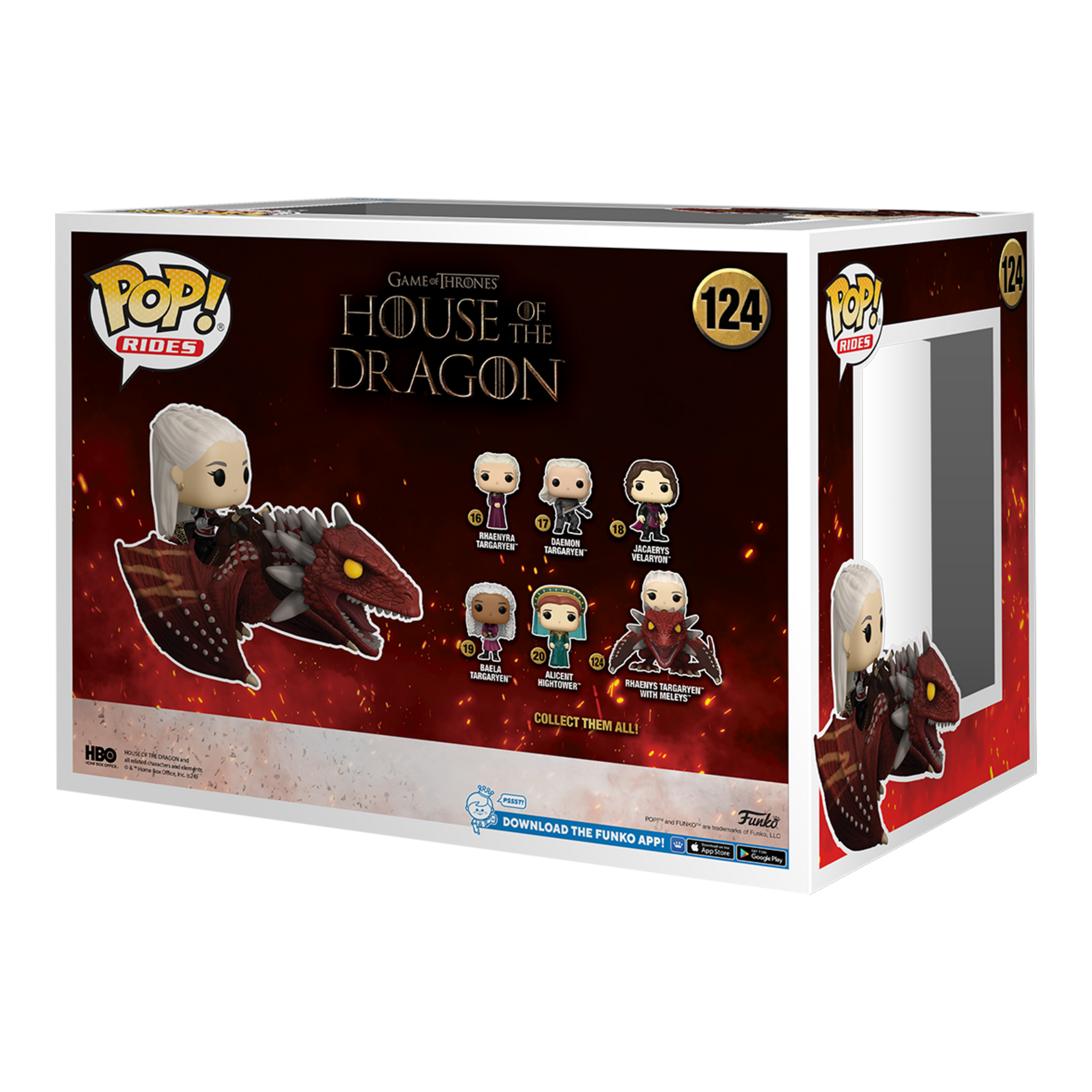 Funko Pop! Rides Deluxe House of the Dragon Rhaenys Targaryen with Meleys #124