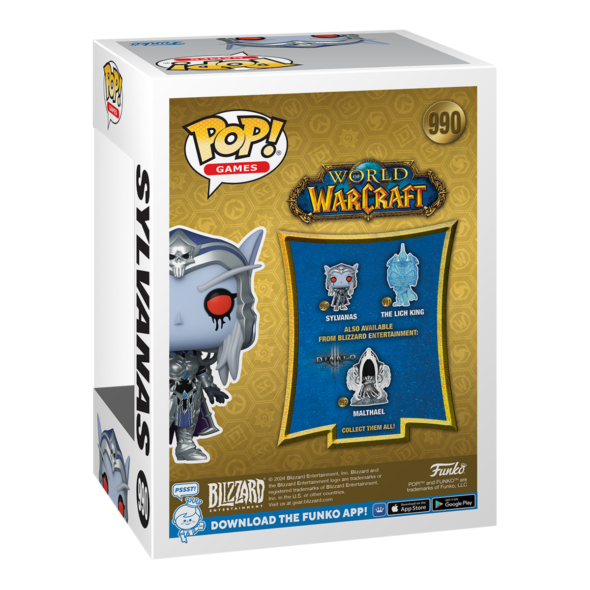 Funko Pop! Games World of Warcraft Sylvanas Vinyl Figure #990 with Chase