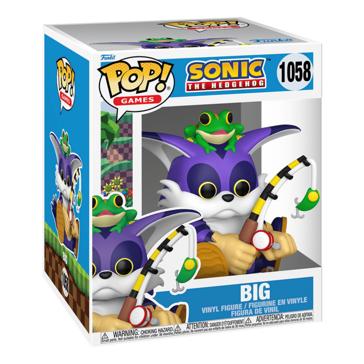 Funko Pop Super 6in Sonic Big the Cat w Froggy