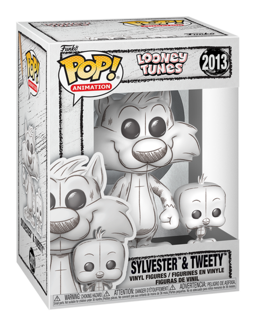 Funko Pop! & Buddy Looney Tunes Sylvester & Tweety Sketched Deco