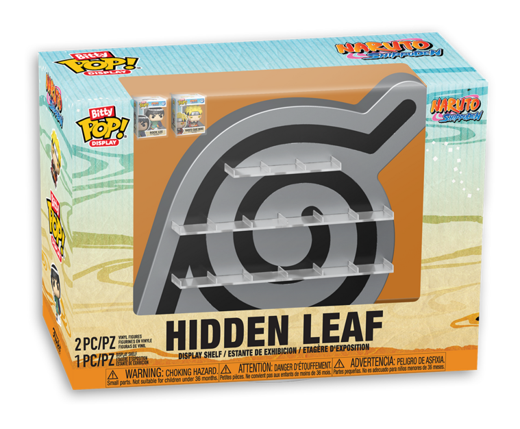 Funko Bitty POP! Naruto Shippuden Hidden Leaf Display Shelf