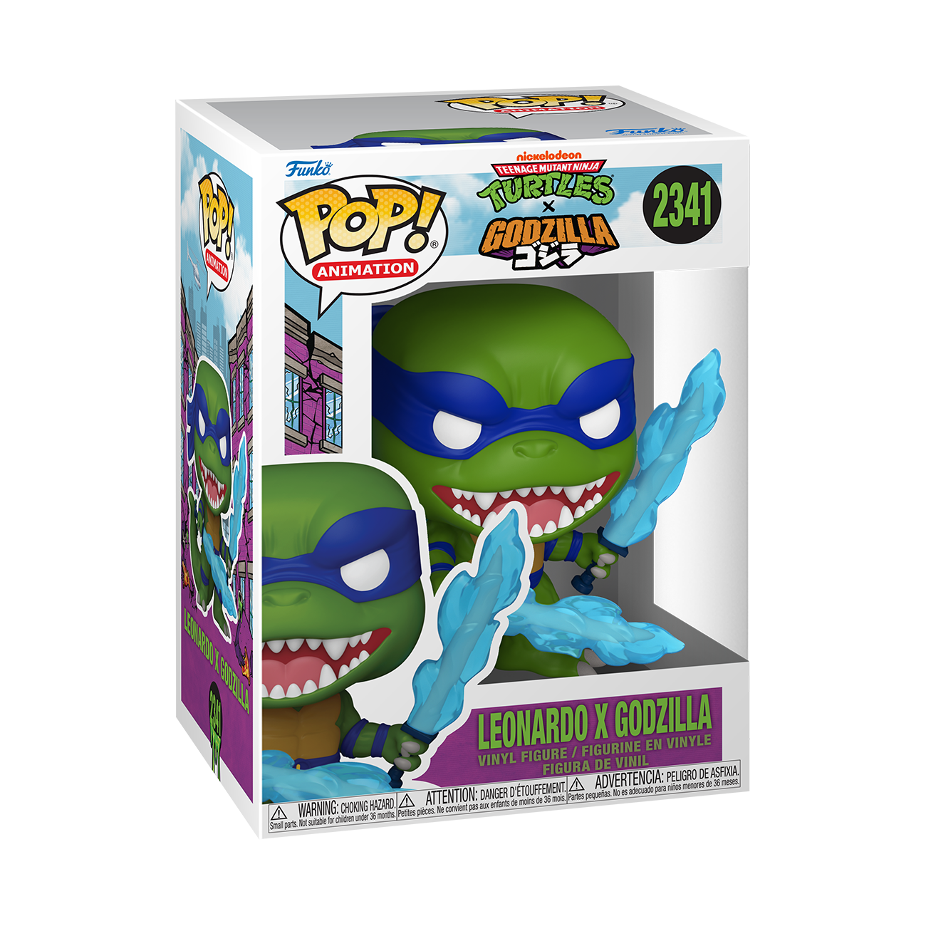 Funko Pop! Animation Teenage Mutant Ninja Turtles x Godzilla Leonardo x Godzilla Vinyl Figure