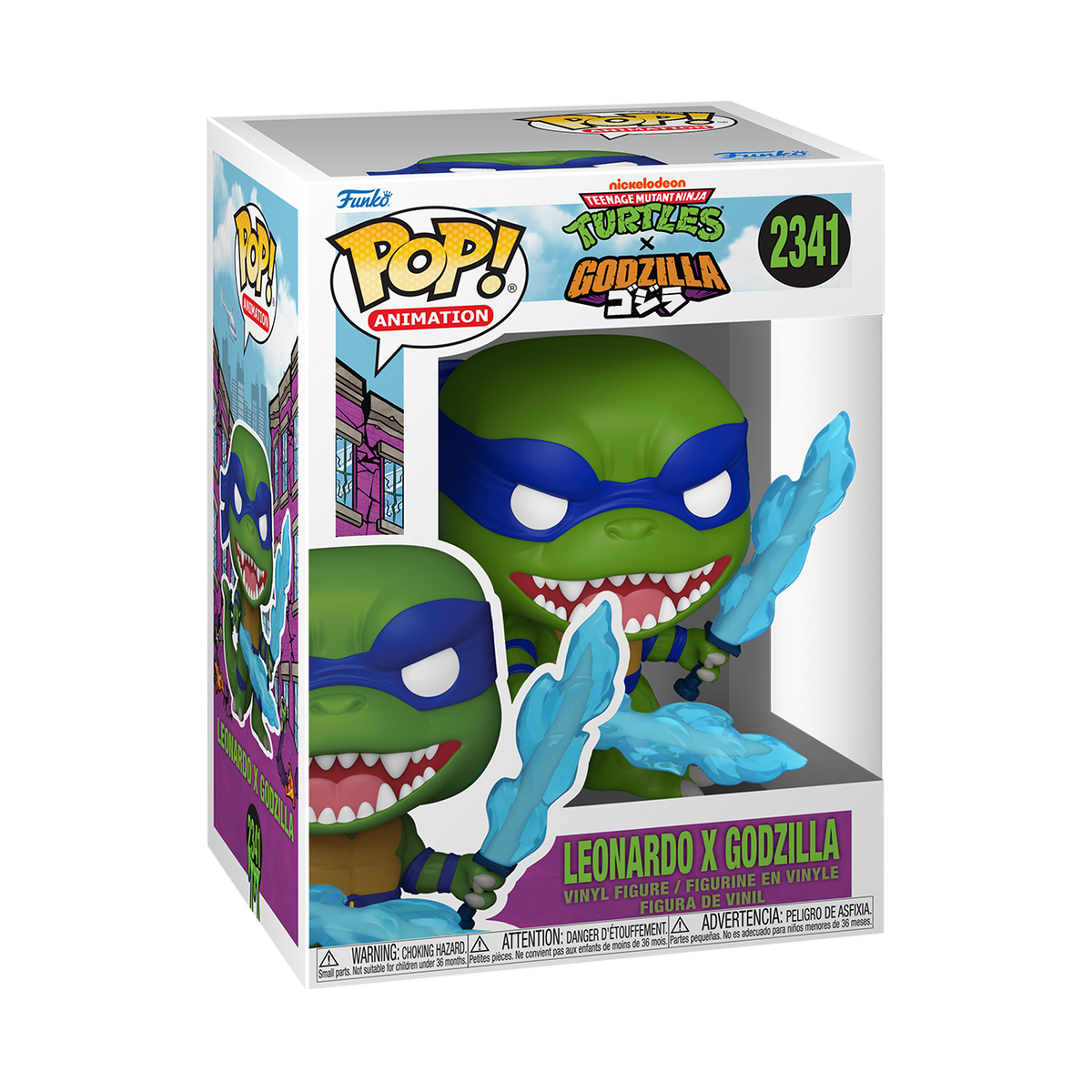 Funko Pop! Animation Teenage Mutant Ninja Turtles x Godzilla Leonardo x Godzilla Vinyl Figure