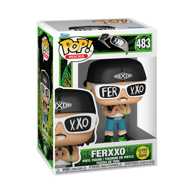 Funko Pop! Rocks Ferxxo Glow-in-the-Dark Vinyl Figure #483