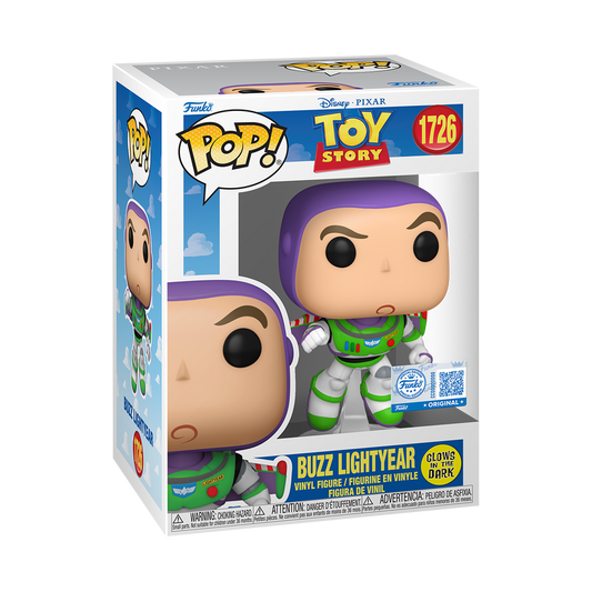 Funko Pop! Disney Pixar Toy Story Buzz Lightyear Glow-in-the-Dark Exclusive