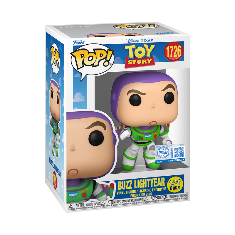 Funko Pop! Disney Pixar Toy Story Buzz Lightyear Glow-in-the-Dark Exclusive