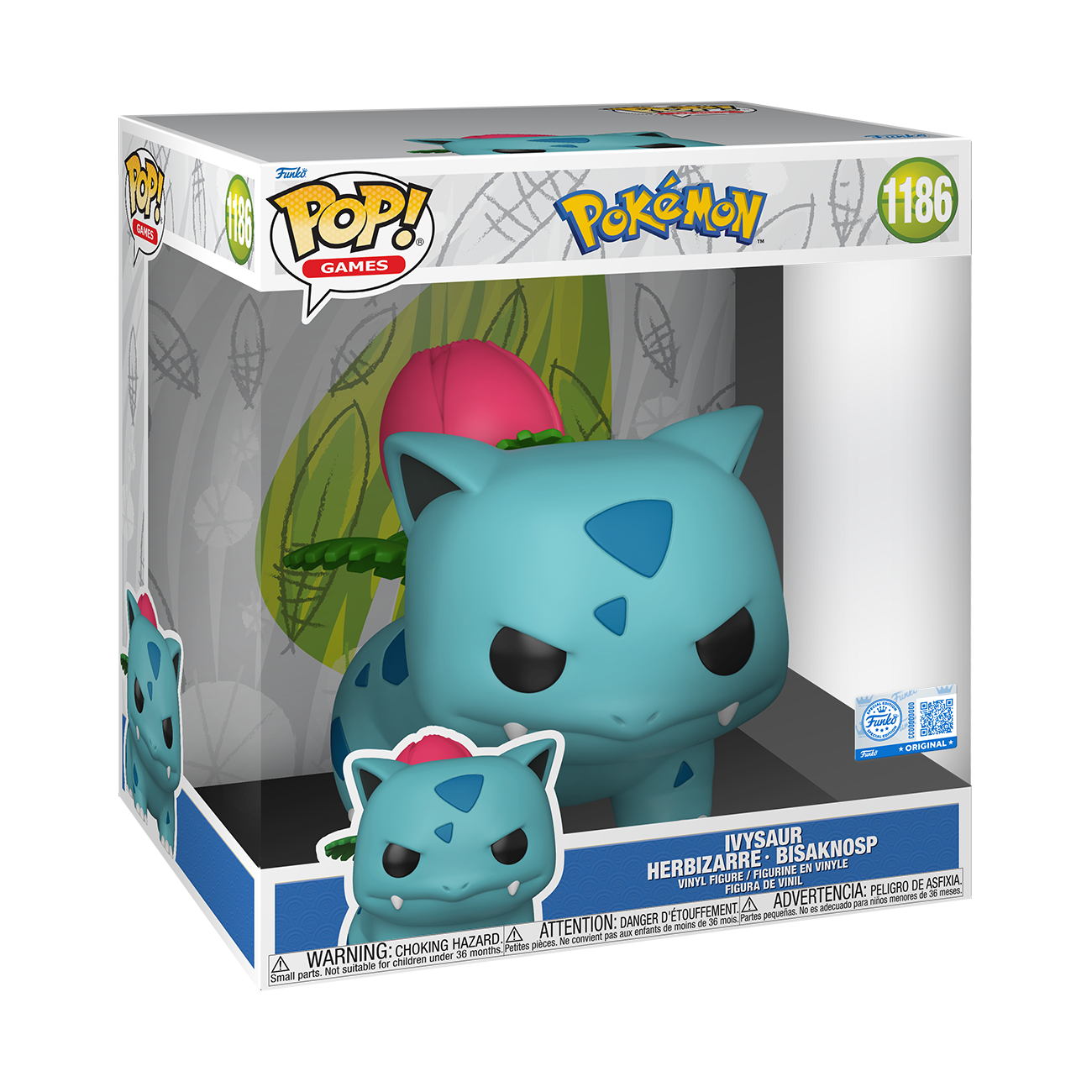 Funko Pop! Jumbo Pokémon Ivysaur 10-Inch Vinyl Figure #1186