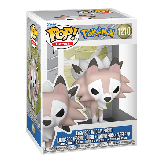 Funko Pop! Pokémon Lycanroc Midday Form Vinyl Figure #1210