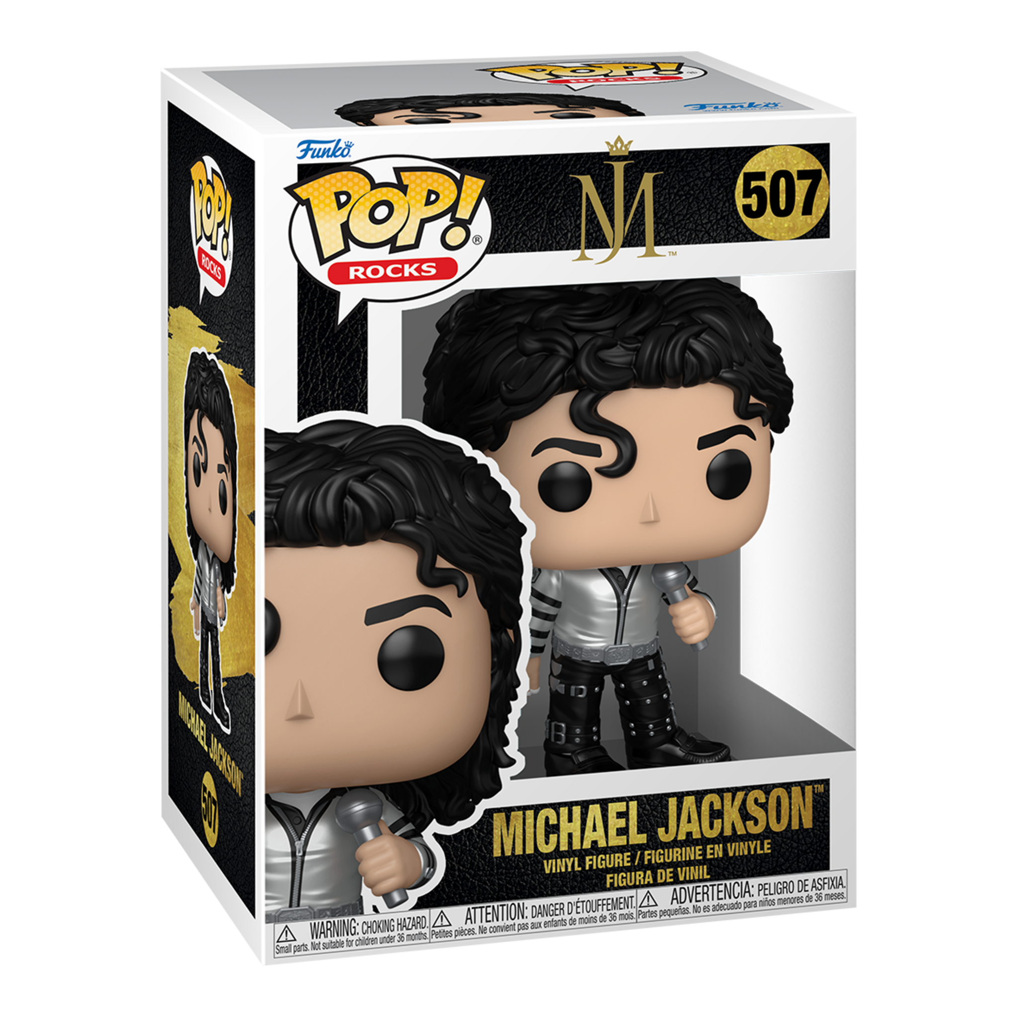 Funko Pop! Rocks Michael Jackson Bad Tour Metallic Vinyl Figure #507