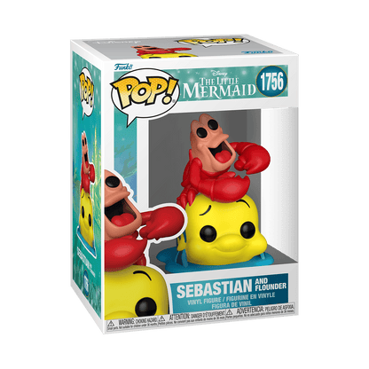 Funko Pop! Disney The Little Mermaid Sebastian & Flounder Vinyl Figure 889698932189