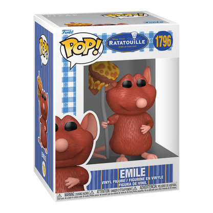Funko Pop! Vinyl Disney Pixar Ratatouille Emile with Mushroom #1796 Vinyl Figure #1796