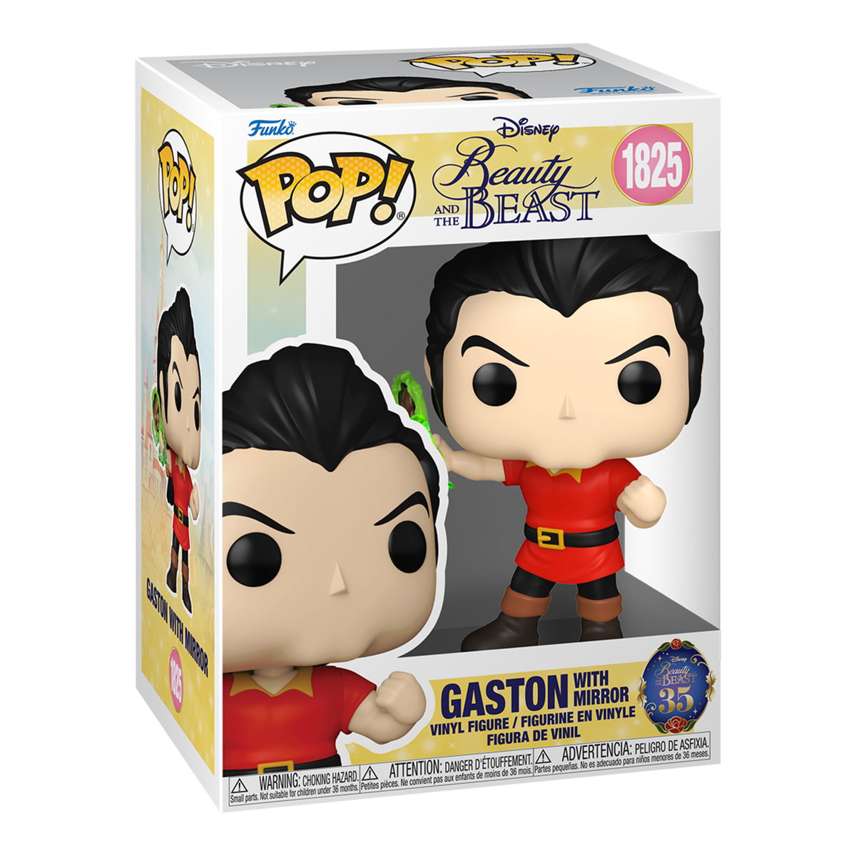 Funko Pop! Vinyl Disney Beauty and the Beast Gaston with Mirror #1825 Vinyl Figure #1825