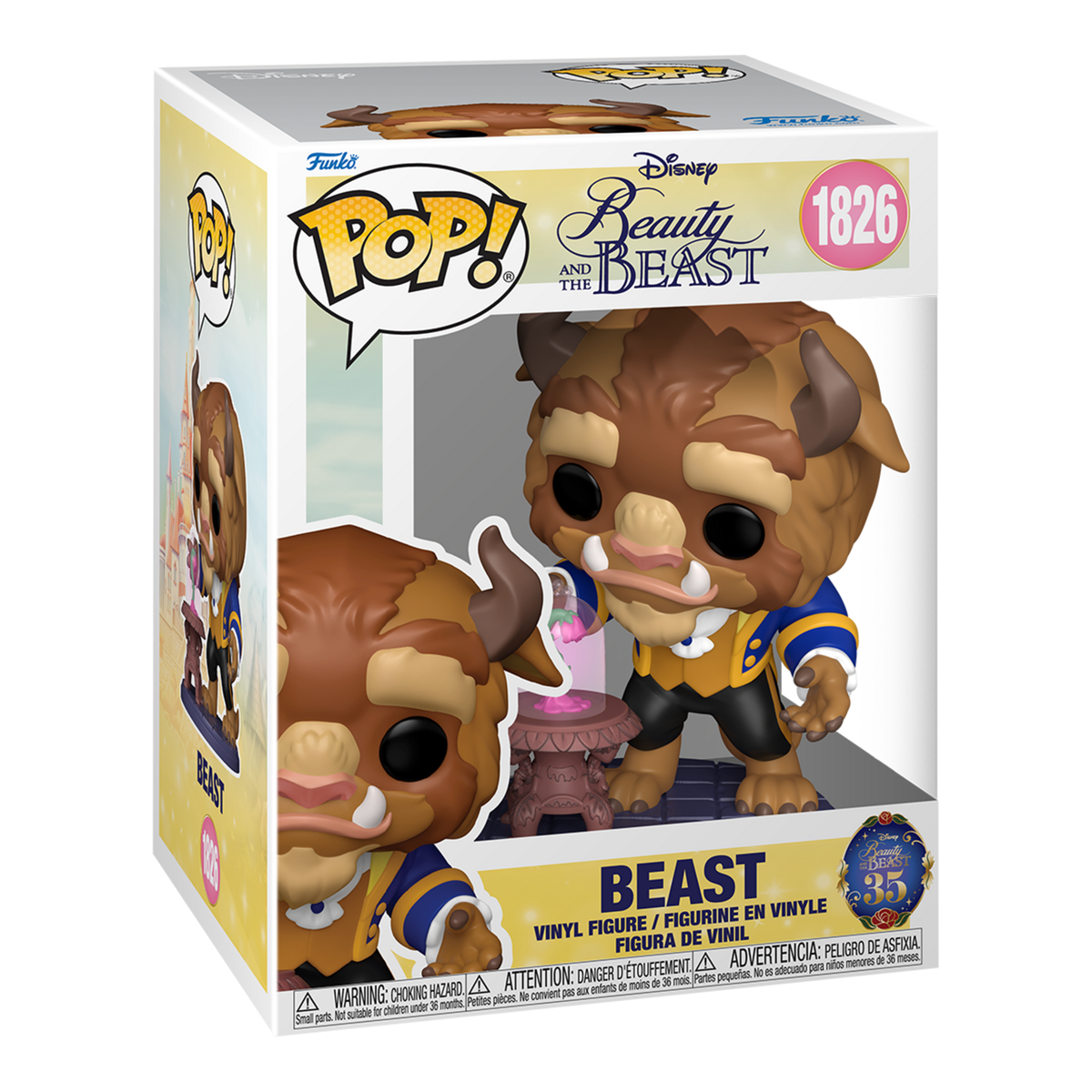 Funko Pop! Vinyl Premium Disney Beauty and the Beast Beast with Enchanted Rose Vinyl Figure #1826