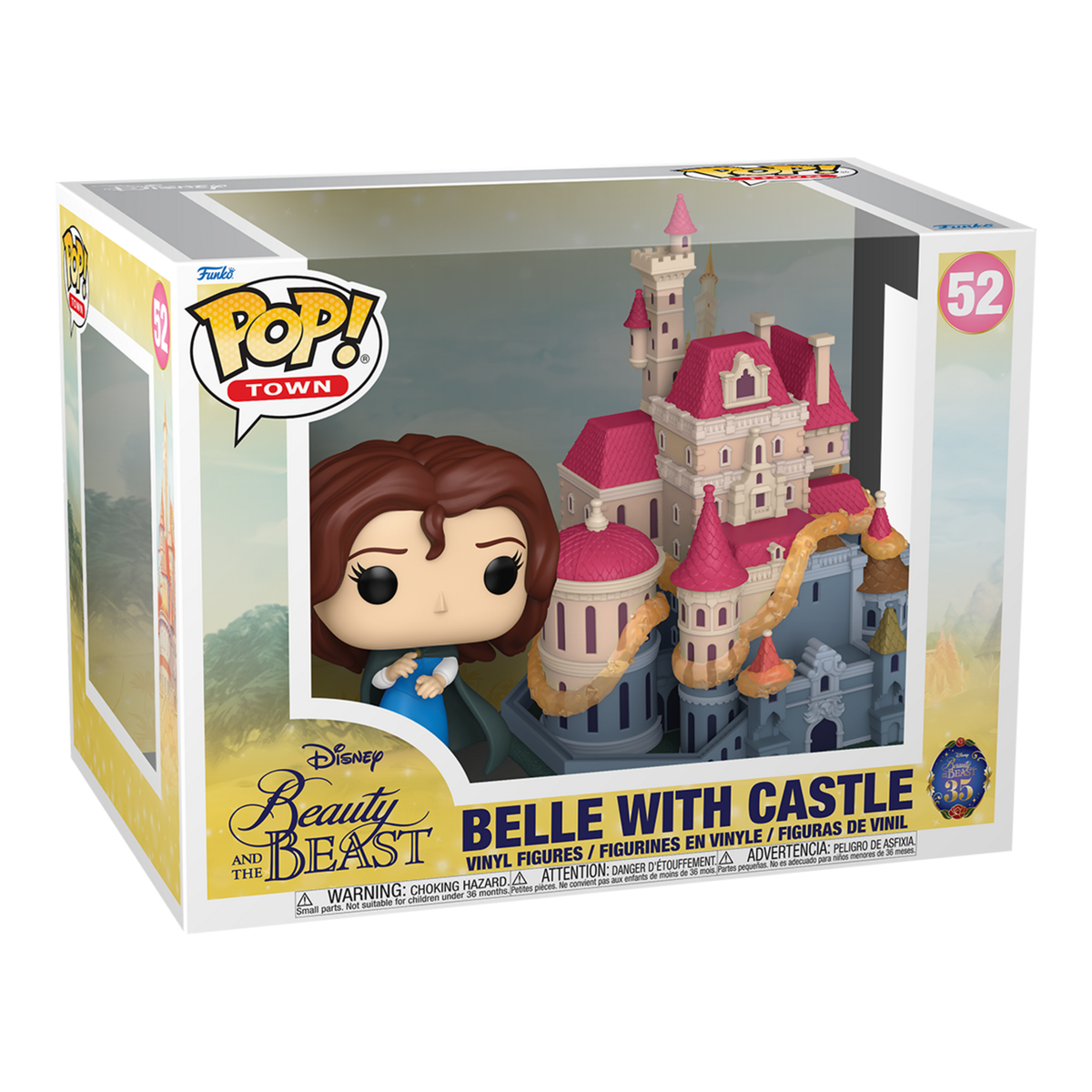 Funko Pop! Vinyl Town Disney Beauty and the Beast Belle with Castle #52 Vinyl Figure #52