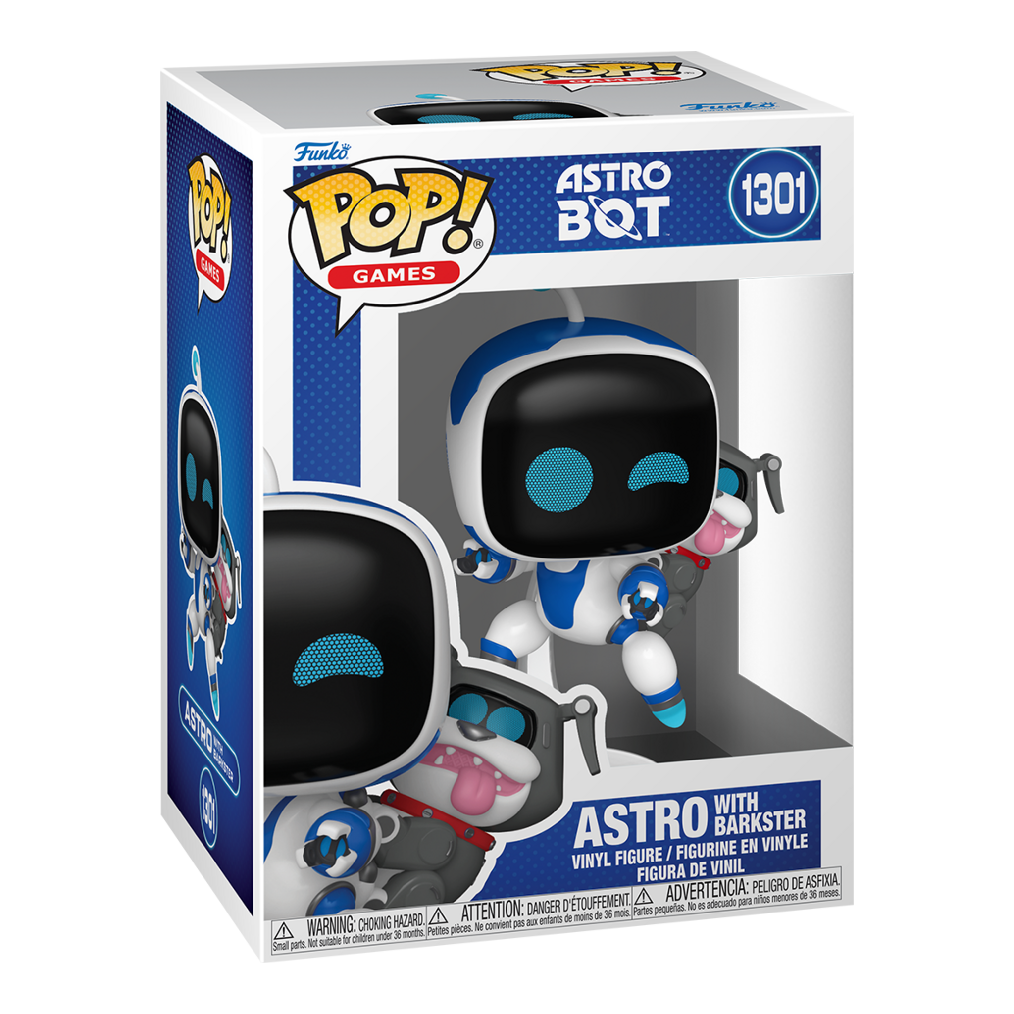 Funko Pop! Games Astro Bot Astro with Barkster Vinyl Figure