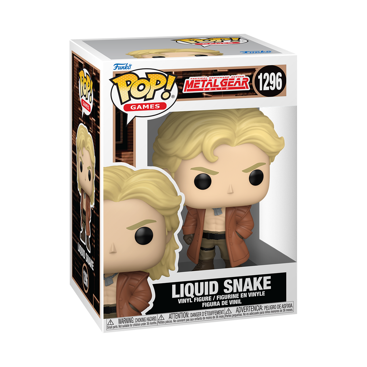 Funko Pop! Games Metal Gear Solid Liquid Snake Vinyl Figure #1296