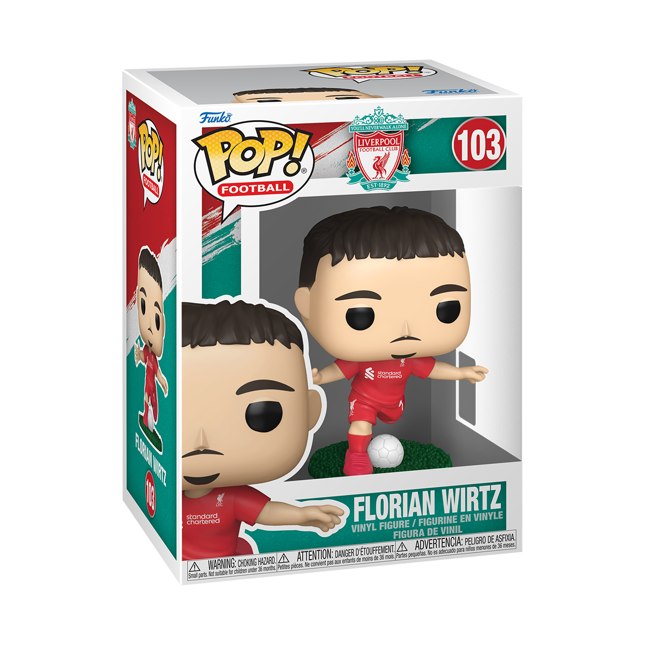 Funko Pop! Football Liverpool FC Florian Wirtz Vinyl Figure No. 103